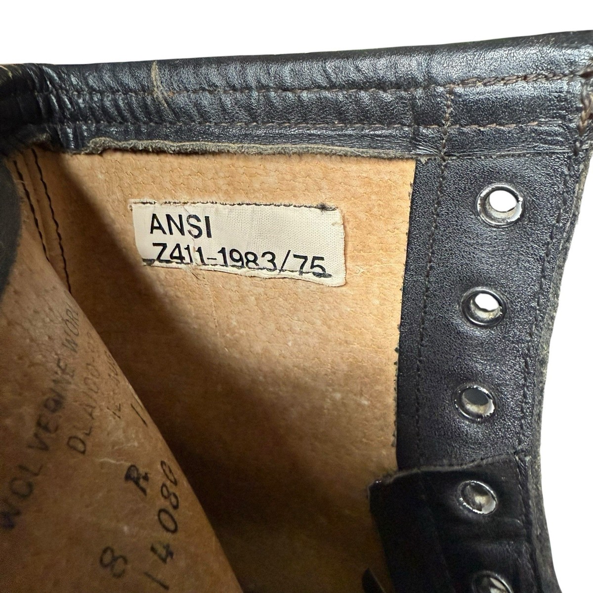 VINTAGE 90s Wolverine Military Combat Boot Size 8 Steel Toe  display picture 2