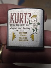 Vintage Advertising Zippo Tape Measure Kurtz Co. Ephrata Reading Lancaster PA