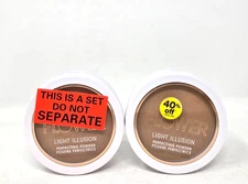 FLOWER Light Illusion Perfecting Powder, (M4-M5 Tawny), 0.28 oz, (Set of 2) 