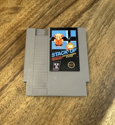 Stack-Up (Nintendo NES, 1985)   Authentic Cart Only   5 Screw - Rare ROB Series