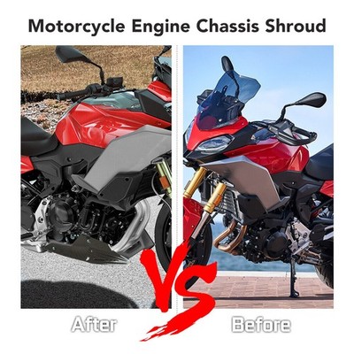 Motorcycle Engine Chassis Shroud Protection Cover Carbon Fiber Style Replace SET