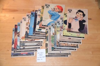 Hörzu 19 different original issue issues from 1958 complete with Mecki pages!