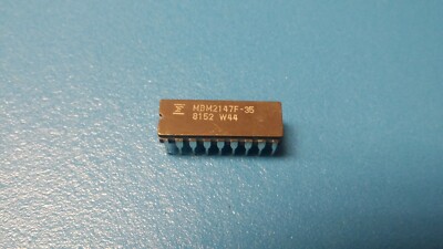 (1 PC) MBM2147F-35 Standard SRAM, 4KX1, 45ns, MOS, PDIP18