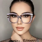 Oversize Square Anti Blue Light Reading Glasses For Women Large Frame Glasses *