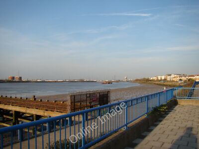 Photo 6x4 View of the Barking Creek Flood Barrier from the Thames Path #4 c2011