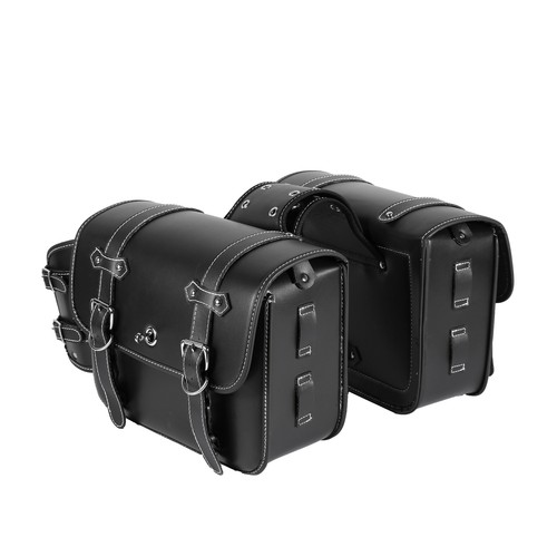 Motorcycle Side Saddlebags Saddle bags Panniers for Harley Suzuki Honda Kawasaki - Picture 4 of 12