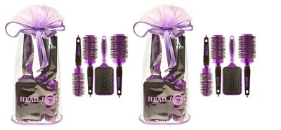 Head Jog Ceramic Purple Brush Set 4 Pinsel 2 Stück