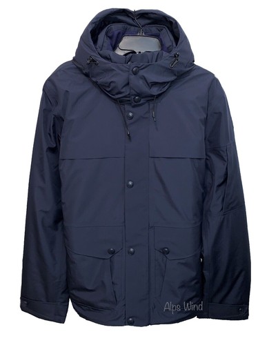 RLX Ralph Lauren Men's Navy 3-In-1 Water-Resistant Stow Away Hood