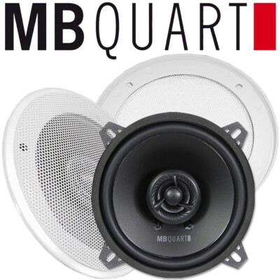 MB QUART QX 130 - 2 Wege 13cm 130mm Koax Lautsprecher Paar mit Gitter weiss