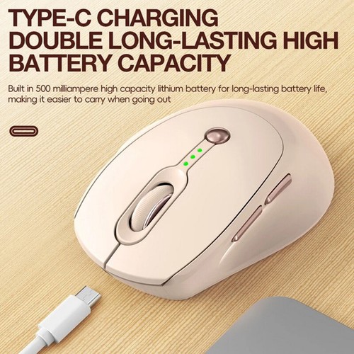 T-WOLF Q7 Rechargeable Dual-mode Bluetooth Wireless Mouse With Charge Display - Photo 8/8