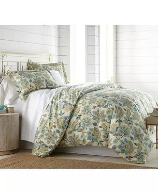 Wanderlust 3-Piece Cream Microfiber Full/Queen Comforter Set