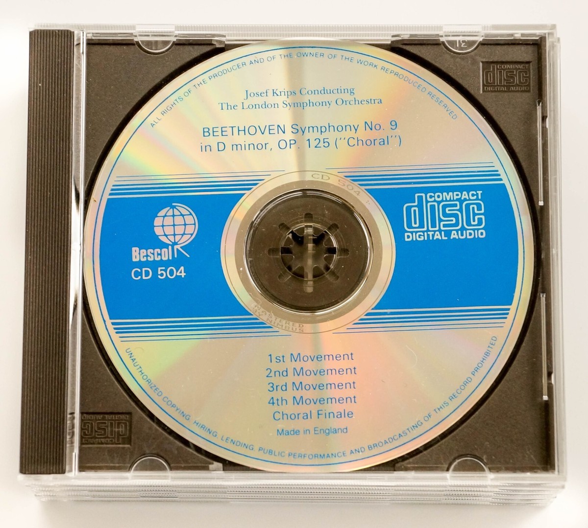 Beethoven The Nine Symphonies Josef Krips London Symphony