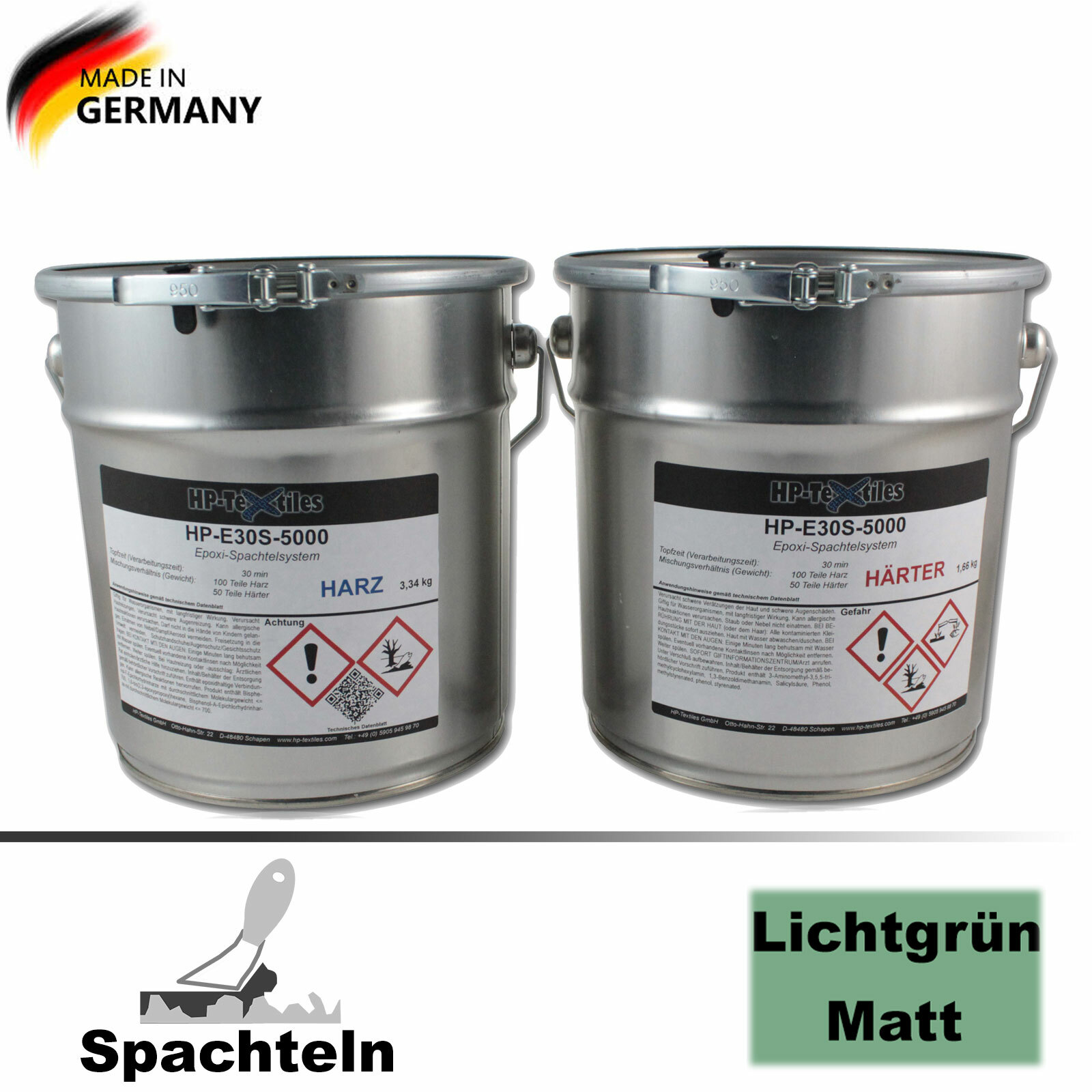 600g Nautic Set (Epoxidharz-Spachtel, Feinspachtel, Füllspachtel, Spachtelmasse