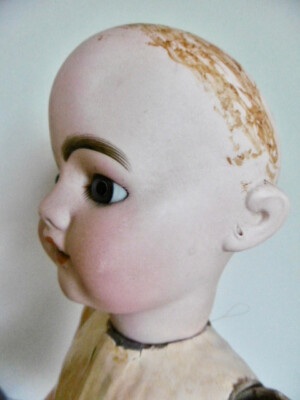 POUPÉE ANCIENNE RARE TÊTE SFBJ 1ère ÉPOQUE MARQUÉE XX SFBJ DÉPOSÉ 7 - 56 cm