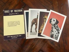 1942 ESQUIRE MAGAZINE COMPLETE ESKY-CARD SET #5 ~ DOGS BY WAXMAN + ENVELOPE