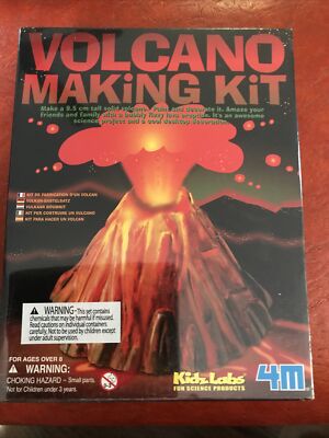 New Sealed 2004 Kidz Labs Volcano Making Kit