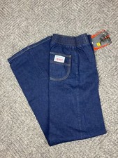 Vintage 70  s Levis Jeans Women's 22x33 High Rise Wide Leg White Tab Dark NOS