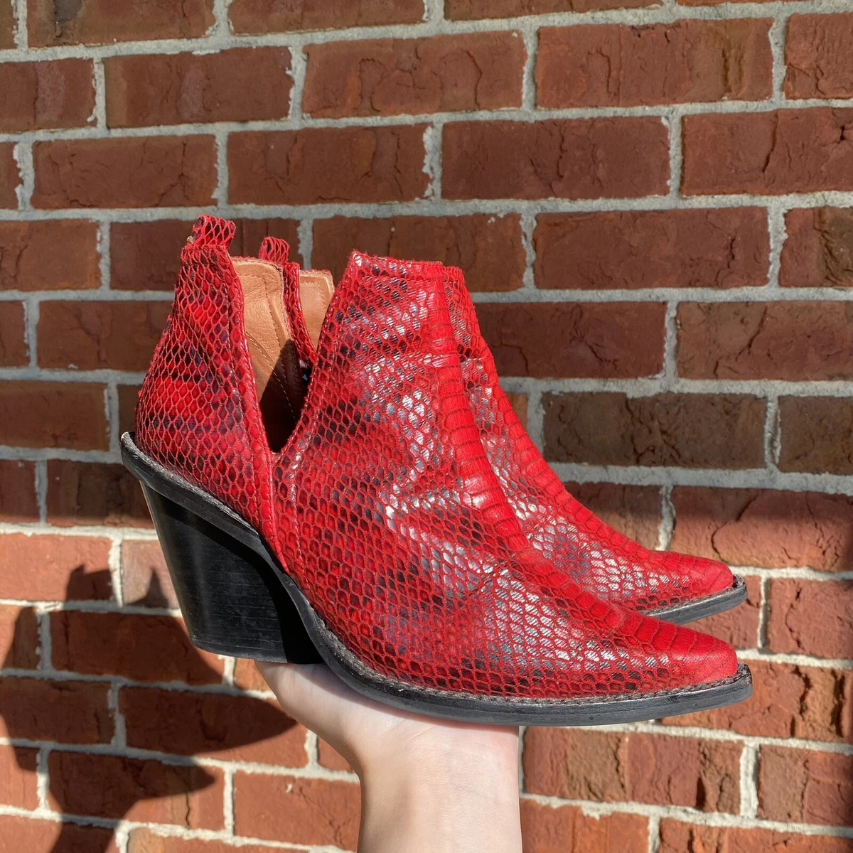Jeffrey campbell store snakeskin boots