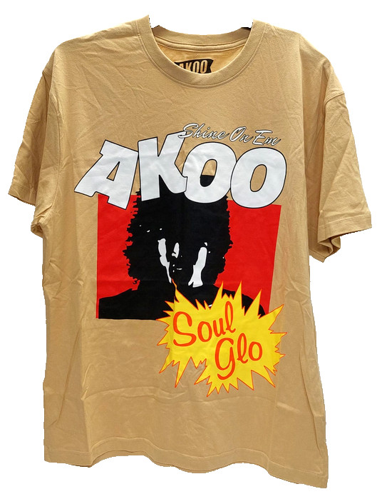Akoo Clothing Мужская хлопковая футболка с коротким рукавом Fit Fashion AKOO SAND XL