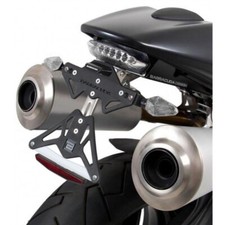 BARRACUDA PORTATARGA ALLUMINIO REGOLABILE + FARO DUCATI MONSTER 696 - 796