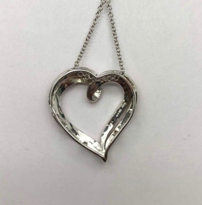 Sterling Silver 925 Bronze Two Tone Dotted CZ Swirl Wave