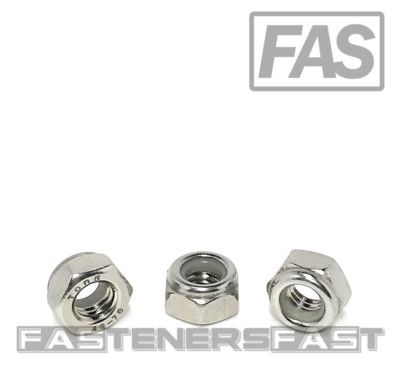 #ad #ad 50 M6 x 1.00 Stainless Steel DIN985 Metric Nylon Insert Lock Nuts 6mm A2 50 $13.71
