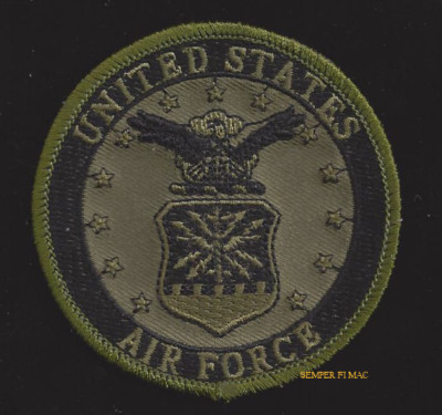 US-AIR-FORCE-WING-HAT-PATCH-LOGO-SEAL-PIN-UP-OD-GREEN-UNIFORM-FLIGHTSUIT-VET