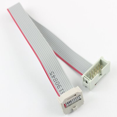 1Pcs 2.54mm Male Box Header 10 Pin To IDC FC Female 10Pin Flat Ribbon Cable 20CM