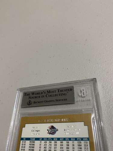 2000 Upper Deck Legends Master Collection Isiah Thomas Beckett Graded BGS 9 MINT - Picture 7 of 8