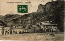 Old postcard Guillaumes general view-summer station-milk water cure (261980)