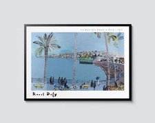 La Baie des Anges à Nice by Raoul Dufy, 1927 Vintage Fauvism Print,