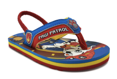 PAW PATROL MARSHALL & CHASE Light-Up Flip Flops  Beach Sandals 11/12