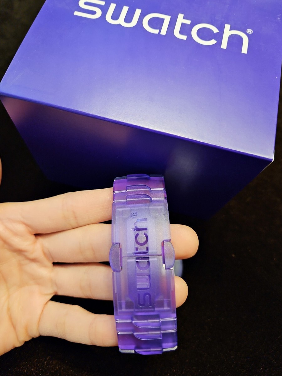 Swatch BIG BOLD PURPLE JOY SB05V103 NEW IN BOX | eBay