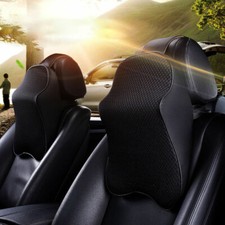 Black Car Seat Headrest Memory Foam Support Cushion Head Neck Rest Pillow Black Car Seat Headrest Memory Foam Support Cushion Head Neck Rest Pillow