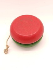 Vintage Wooden Yo-Yo Duncan Beginner's Small YoYo Toy 2" Green, Red
