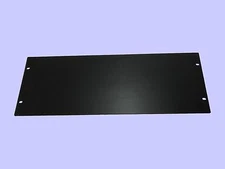 19" 3U Brushed Aluminum Rack Panel 50-1905B Black Anodized Par Metal