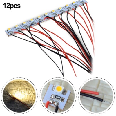 Vorverdrahtete 12V LED Leuchten mit Kabeln für Gebäudebeleuchtung (Konvolut 12)