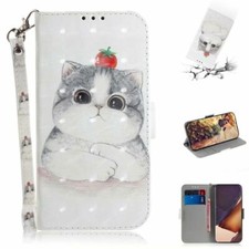 Cat Wallet Phone Case For iPhone Samsung LG NOKIA Motorola Sony Oneplus Google