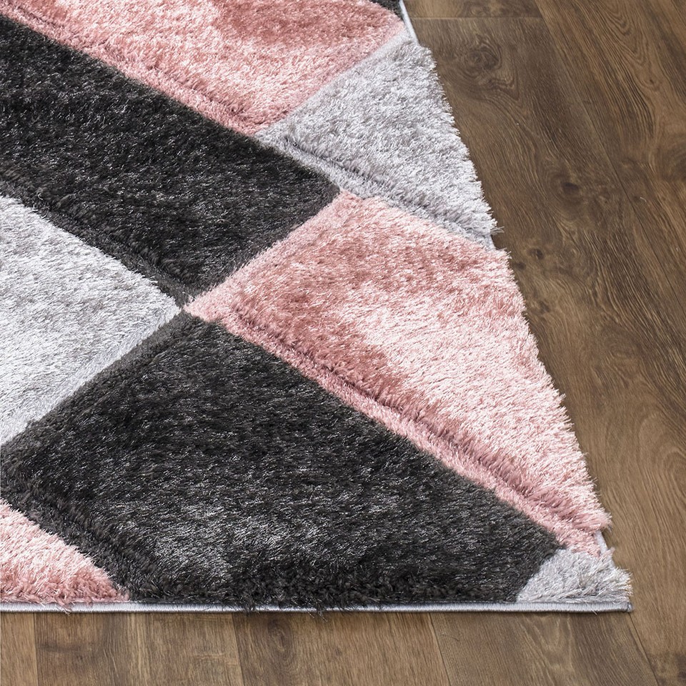 Stylish Large Shaggy Rugs Hallway Runner Living Room Bedroom Carpet