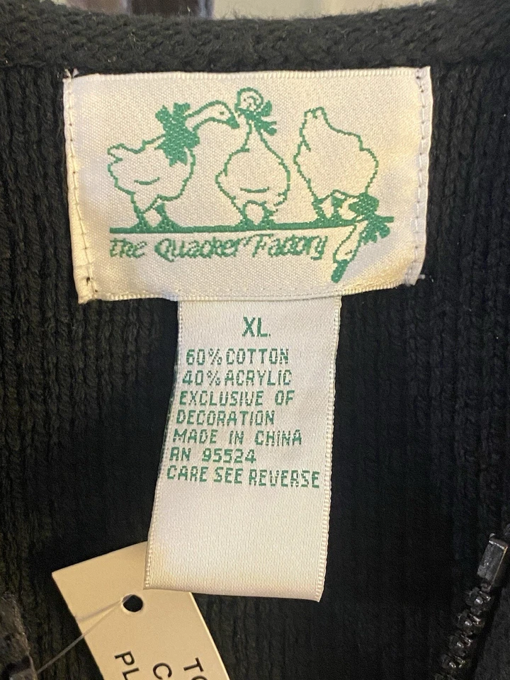 Quacker Factory Women Knit Vest Size XL Daisies And Bee Spring Summer - Image 4 of 4