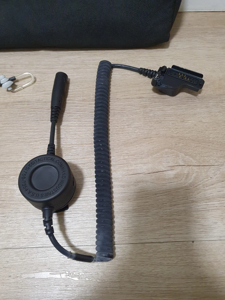 TCI Tecs Jedi Tactical PTT +InEar Headset TP120 Kopfhörer US ARMY BW Nexus Radio - Bild 4 von 4