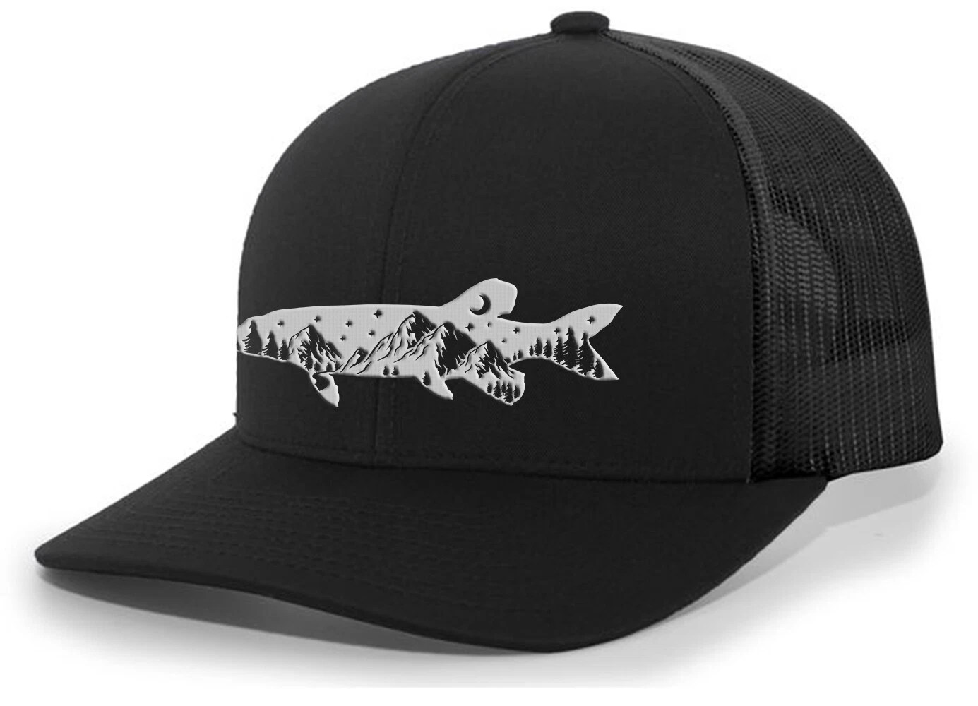 Heritage Pride Freshwater Fish Forest Mountain Scenic Pike Mens Embroidered