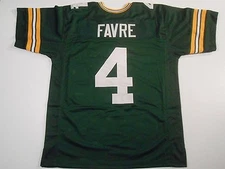 UNSIGNED CUSTOM Sewn Stitched Brett Favre Green Jersey - M, L, XL, 2XL, 3XL