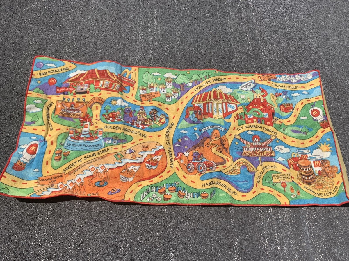 RARE Vintage 1999 McDonalds McDonald-Land Happy Meal Adventure Rug
