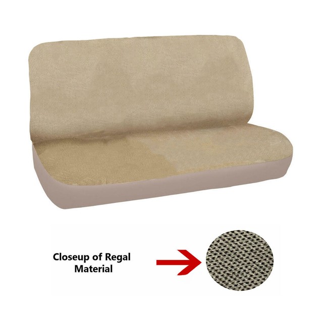 NEW Universal FULL SIZE Bench Truck Seat Cover Regal Velour Beige eBay