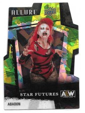 2022 Upper Deck AEW Allure Wrestling Abadon Green Rainbow Card #131 Numbered/99!