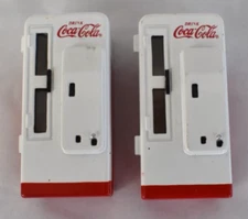 Lot of 2 Ertl Diecast Miniature Coca Coca Vending Machine Coolers Coke Metal Red