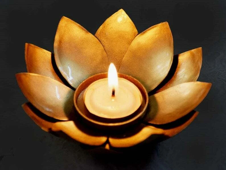 Lotus Flower Candle Holder