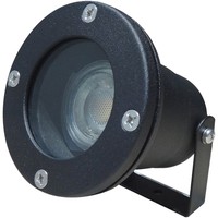 Led AußEnstrahler IP65 230V GU10 7W Bodenleuchte Schwarz Mit Erdspieß & Kabel