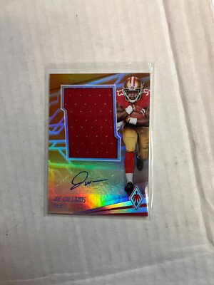 Joe Williams 2017 Panini Phoenix Rookie Jersey Auto Orange #JAS-JW #17/
